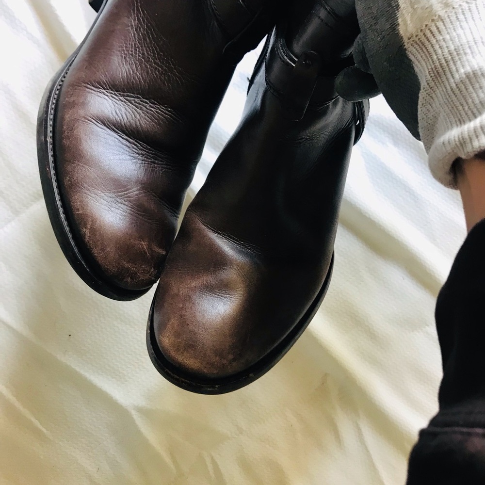 Tory Burch Brown Leather Riding Boots - Picture 6 of 11